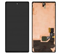 Дисплей для Google Pixel 6, черный, с рамкой, Оригинал (переклеено стекло), GB7N6, G9S9B16