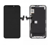 Дисплей для iPhone 11 Pro, черный, с рамкой, High Copy (OLED), GW OEM soft