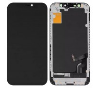 Дисплей для iPhone 12 mini, черный, с рамкой, Copy, Tianma, (TFT)