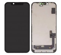 Дисплей для iPhone 14, черный, с рамкой, Copy, (TFT)