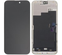 Дисплей для iPhone 15 Pro Max, черный, с рамкой, Original, с разборки