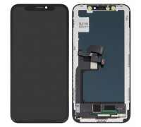 Дисплей для iPhone X, черный, с рамкой, Copy, (TFT), ZY, LTPS