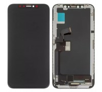 Дисплей для iPhone X, чорний, з рамкою, High Copy (OLED), imisu OEM soft