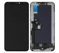 Дисплей для iPhone XS, черный, с рамкой, Copy (TFT), JK
