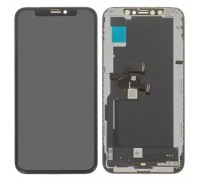 Дисплей для iPhone XS, чорний, з рамкою, Original (PRC), Self-welded OEM
