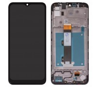 Дисплей для Motorola Moto E20 XT2155, черный, с рамкой, High Copy