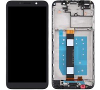 Дисплей для Motorola Moto E6 Play XT2029, черный, с рамкой, High Copy