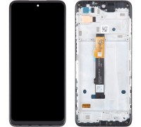 Дисплей для Motorola Moto G42, чорний, з рамкою, High Copy XT2233-2