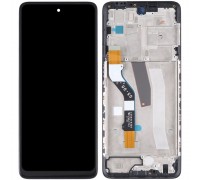 Дисплей для Motorola Moto G51 5G XT2171, чорний, з рамкою, High Copy