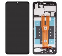 Дисплей для Samsung A065 Galaxy A06, чорний, з рамкою, High Copy