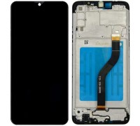 Дисплей для Samsung A207 Galaxy A20s, черный, с рамкой, High Copy