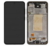 Дисплей для Samsung A366 Galaxy A36, с рамкой, черный, Original (PRC)