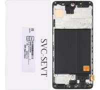 Дисплей для Samsung A515 Galaxy A51, чорний, з рамкою, Original