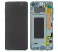 Дисплей для Samsung G973 Galaxy S10, зеленый, с рамкой, Original (PRC), prism green
