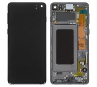Дисплей для Samsung G973 Galaxy S10, чорний, з рамкою, Original (PRC)