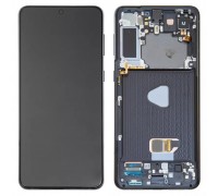 Дисплей для Samsung G996 Galaxy S21 Plus 5G, чорний, з рамкою, Original (PRC), phantom black