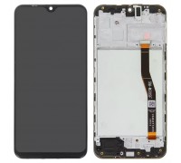 Дисплей для Samsung M205 Galaxy M20, чорний, з рамкою, Original (PRC)