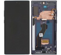 Дисплей для Samsung N975F Galaxy Note 10 Plus, черный (Aura Black), с рамкой, High Copy (OLED), с широкой рамкой