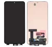 Дисплей для Samsung S916 Galaxy S23 Plus, чорний, без рамки, Оригінал (переклеєне скло)