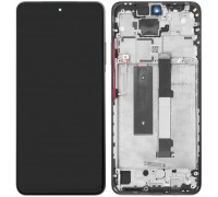 Дисплей для Xiaomi Mi 10 Lite, черный (Cosmic Gray), с рамкой, Original (PRC), M2002J9G