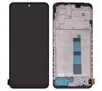 Дисплей для Xiaomi Redmi Note 12 4G, черный, с рамкой, Сopy, (IPS)