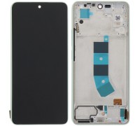 Дисплей для Xiaomi Redmi Note 13 4G, зеленый (Mint Green), с рамкой, Copy (TFT)