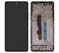 Дисплей для Xiaomi Redmi Note 13 5G, черный, с рамкой, High Copy (OLED)