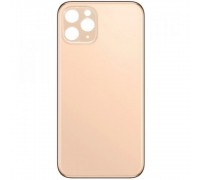 Задняя панель корпуса для iPhone 11 Pro Max, золотистая, не нужно снимать стекло камеры, Original (PRC), big hole, matte gold