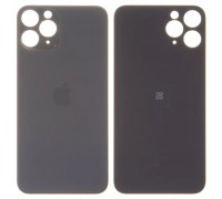Задня панель корпусу для iPhone 11 Pro, сіра, не потрібно знімати скло камери, big hole, matte space gray