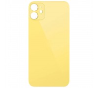 Задняя панель корпуса для iPhone 11, желтая, не нужно снимать стекло камеры, Original (PRC), big hole