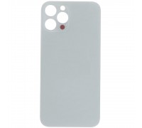 Задняя панель корпуса для iPhone 12 Pro Max, серебристая, белая, не нужно снимать стекло камеры, Original (PRC), big hole, silver