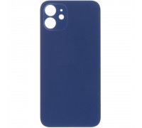 Задняя панель корпуса для iPhone 12, синяя, не нужно снимать стекло камеры, Original (PRC), big hole