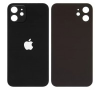Задня панель корпусу для iPhone 12, чорна, потрібно зняти скло камери, small hole