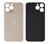 Задняя панель корпуса для iPhone 13 Pro, золотистая, нужно снять стекло камеры, Gold, small hole