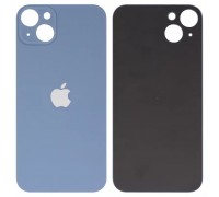 Задня панель корпусу для iPhone 14 Plus, синя, не потрібно знімати скло камери, Blue, big hole