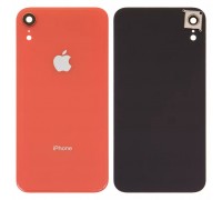 Задняя панель корпуса для iPhone XR, оранжевая + стекло камеры, small hole