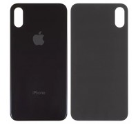 Задня панель корпусу для iPhone XS, чорна, потрібно зняти скло камери, small hole