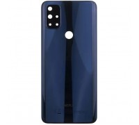 Задняя панель корпуса для OnePlus Nord N10 5G, синяя (Midnight Ice) + стекло камеры