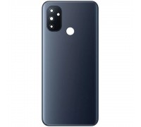 Задняя панель корпуса для OnePlus Nord N100 серая (Midnight Frost) + стекло камеры