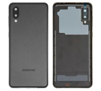 Задняя панель корпуса для Samsung A022F Galaxy A02, черная