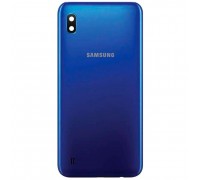 Задня панель корпусу для Samsung A105F/DS Galaxy A10, синя + скло камери