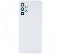 Задняя панель корпуса для Samsung A325 Galaxy A32, белая (Awesome White), Copy + стекло камеры