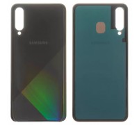 Задняя панель корпуса для Samsung A507F/DS Galaxy A50s, черная (Prism Crush Black)