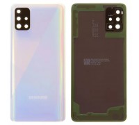 Задня панель корпусу для Samsung A515F/DS Galaxy A51, біла (Prism Crush White) + скло камери
