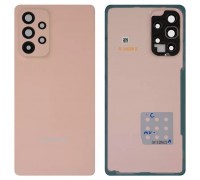 Задня панель корпусу для Samsung A536 Galaxy A53 5G, персикова (Peach) + скло камери