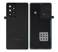 Задня панель корпусу для Samsung A536 Galaxy A53 5G, чорна + скло камери