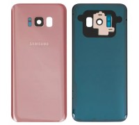 Задняя панель корпуса для Samsung G950F Galaxy S8, G950FD Galaxy S8, розовая (Rose Pink) + стекло камеры, полная, Original (PRC)