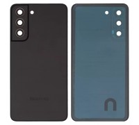 Задняя панель корпуса для Samsung G990B Galaxy S21 FE 5G, серая (Graphite) + стекло камеры