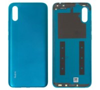 Задня панель корпусу для Xiaomi Redmi 9A, Redmi 9AT, зелена, з боковими кнопками
