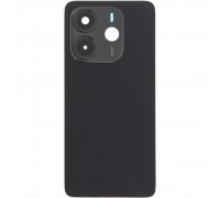 Задня панель корпусу для Xiaomi Redmi Note 14 4G, чорна (Midnight Black) + скло камери